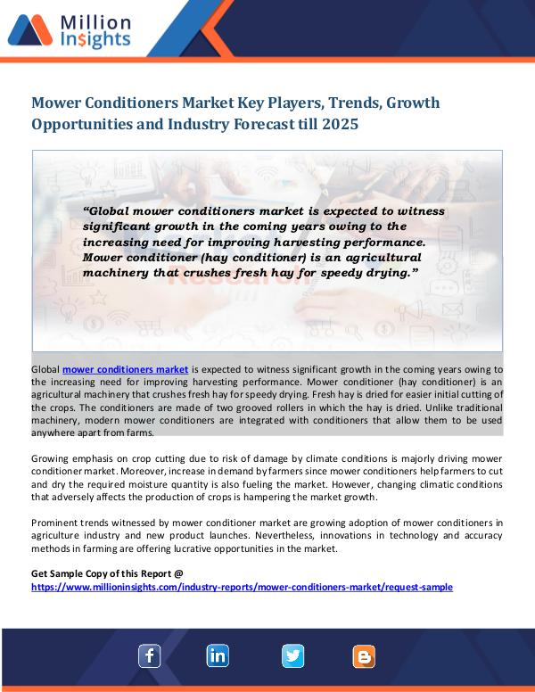 Mower Conditioners Market Mower Conditioners Market