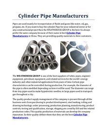 Cylinder Pipe Manufacturers