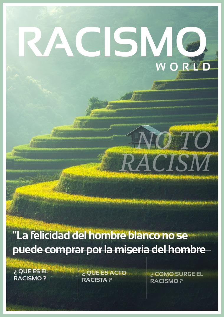 Mi primera publicacion EL RACISMO