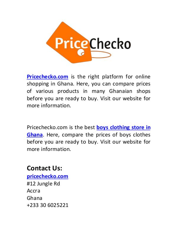 Best Boys Clothing Store in Ghana | Pricechecko.com Best Boys Clothing Store in Ghana