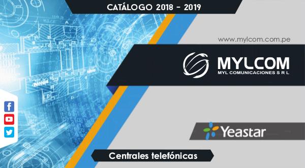 CATALOGO MYLCOM 2018 - 2019 (CENTRALES TELEFONICAS