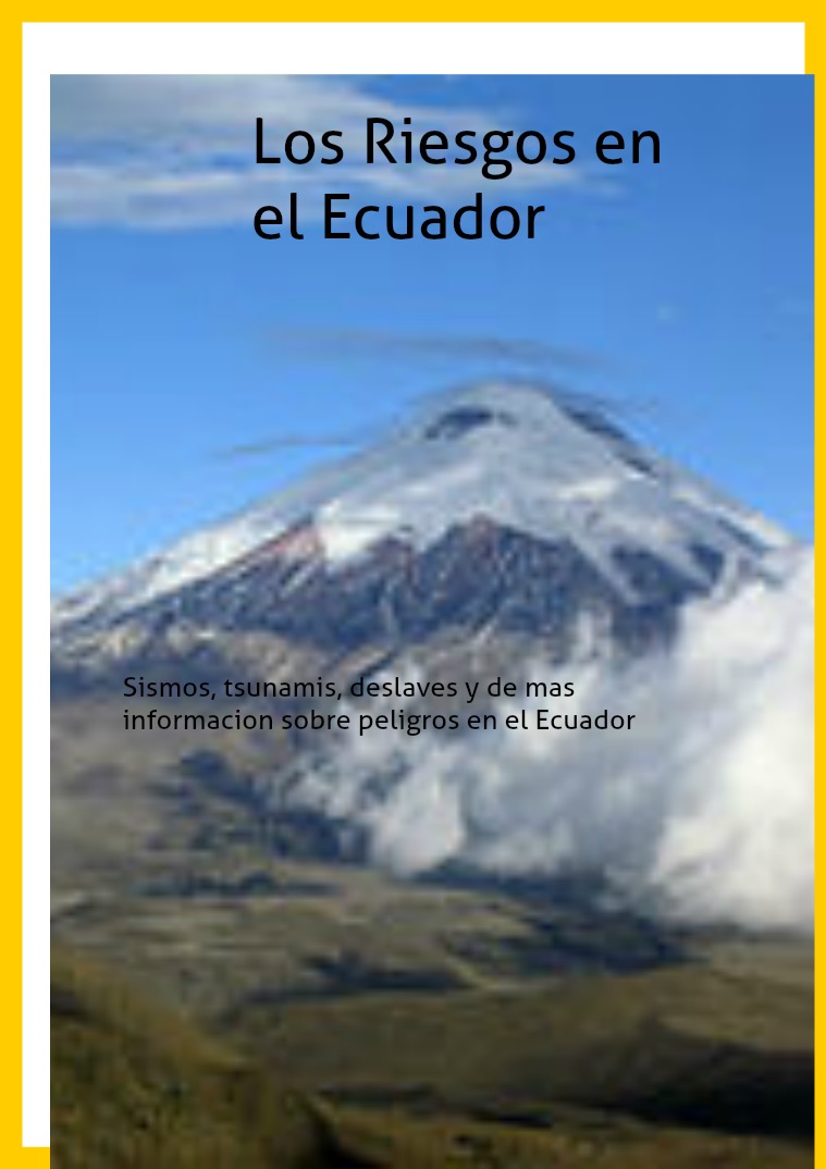 Riesgos en el Ecuador dotfhgnsrjhnatjna