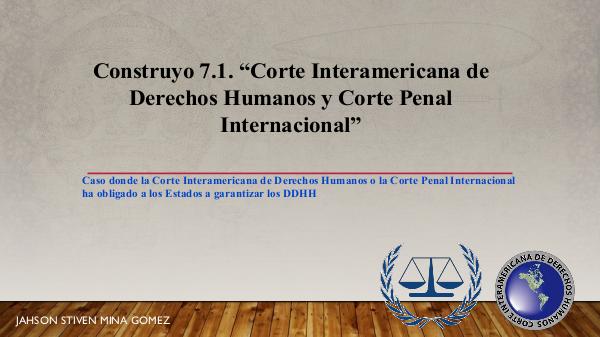 Corte Interamericana de Derechos Humanos y Corte Penal Internacional CORTE INTERNACIONAL DDHH.-convertido