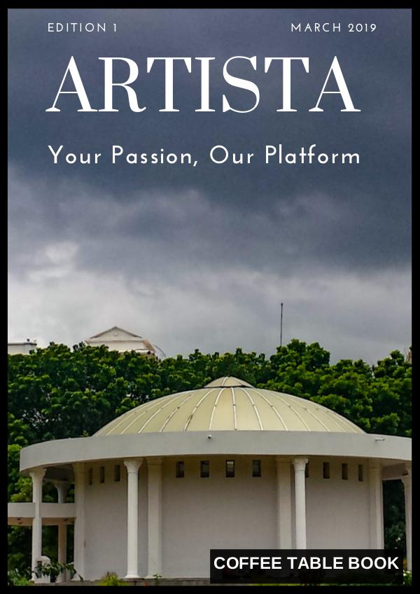 Artista Coffee Table Book Edition 1 Artista Coffee Table Book Edition 1