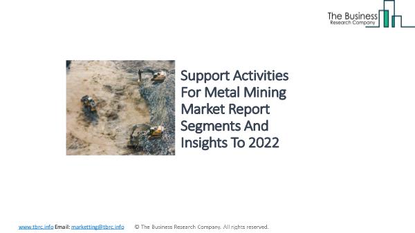 Support Activities For Coal Mining Market - Industry Analysis, Size, Support Activities For Metal Mining Market - Indus