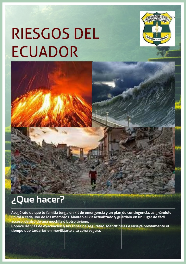Riesgos en el Ecuador Riesgos en el Ecuador