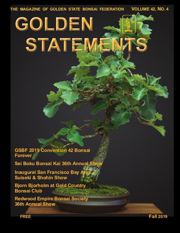 Golden Statements Magazine GS Fall Issue 2019