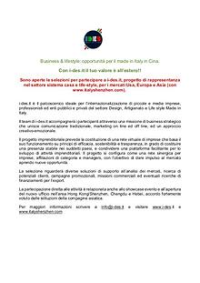 Business internationalization opportunities for Made in Italy