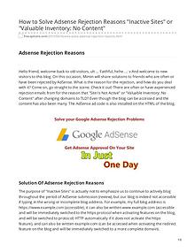 freeapksite.com-How to Solve Adsense Rejection Reasons Inactive Sites