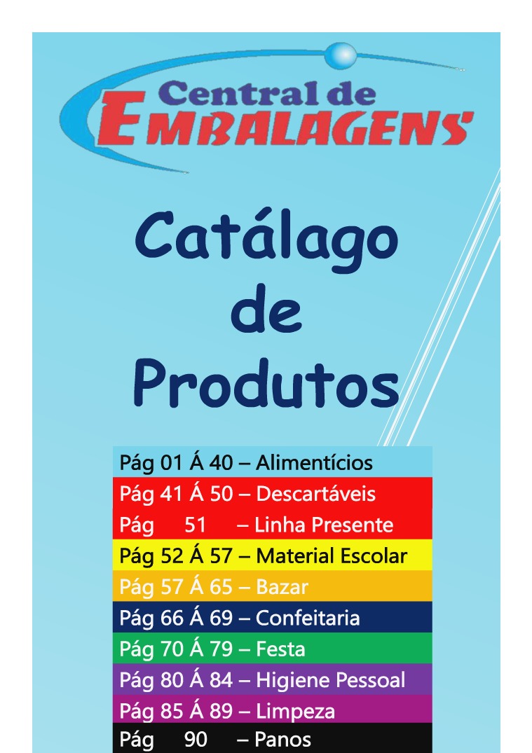 Catálago Central de Embalagens new