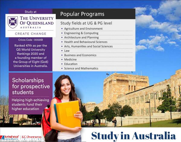 Planning to Study in Australia as an International Student? Study in Australia - UQ