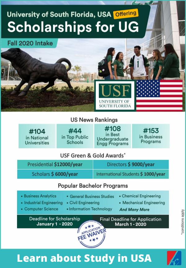 Study in USA? Know about University of South Florida University of South Florida USA
