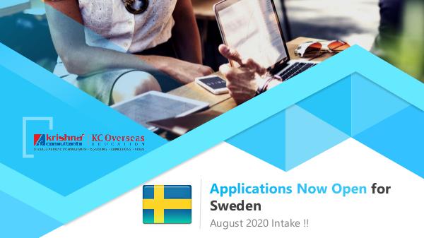 Study in Sweden - Applications are now open Applications now open for Sweden - August 2020 int