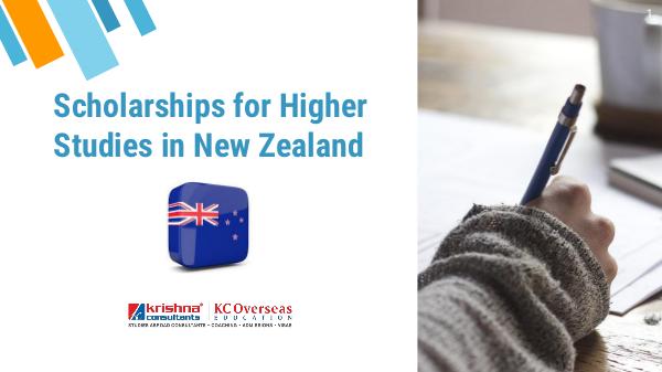 Scholarships for Higher Studies in New Zealand Scholarships for Higher Studies in New Zealand