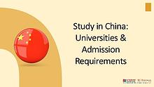 Important Points Related to Study in China
