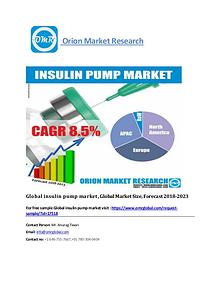 Global insulin pump market, Global Market Size, Forecast 2018-2023