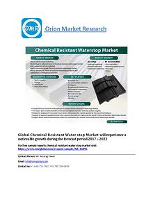 Global Chemical Resistant Water stop Market, Forecast to 2022