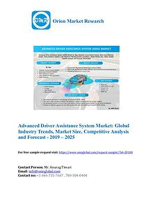 Advanced Driver Assistance System Market: Global Industry Growth 2025