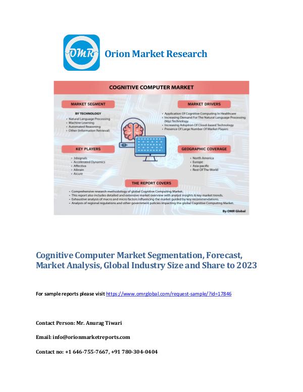 Cognitive Computer Market Segmentation, Forecast, Market Analysis. Cognitive Market pdf