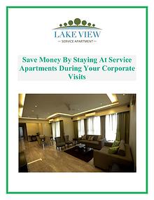 Save Money By Staying At Service Apartments