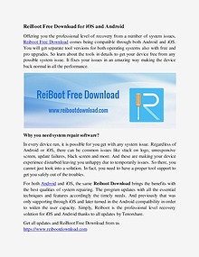 Reiboot Free Download Guide