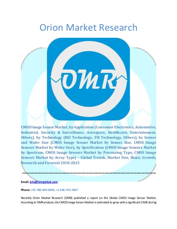 Orion Market Research Report CMOS Image Sensor Market