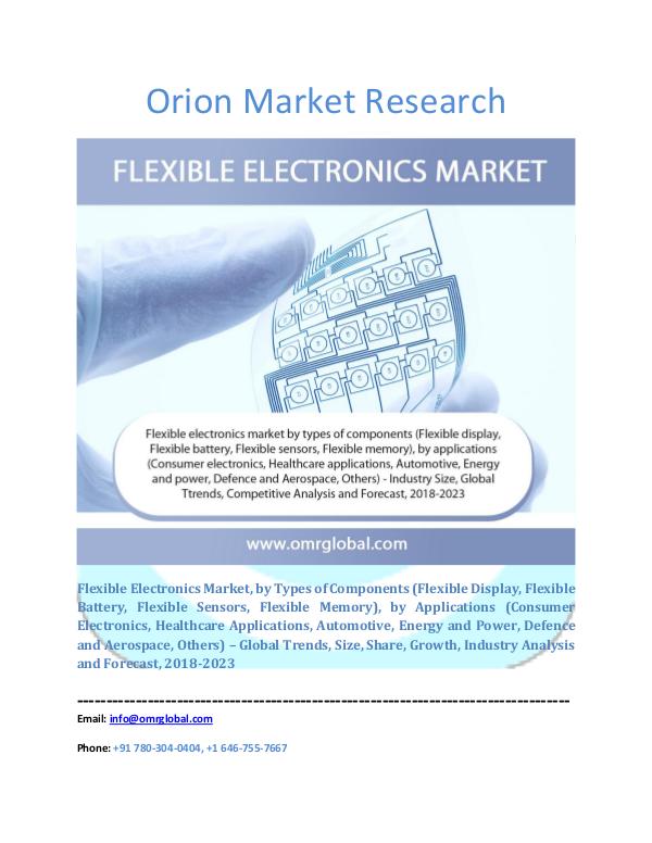 Orion Market Research Report Flexible Electronics Market