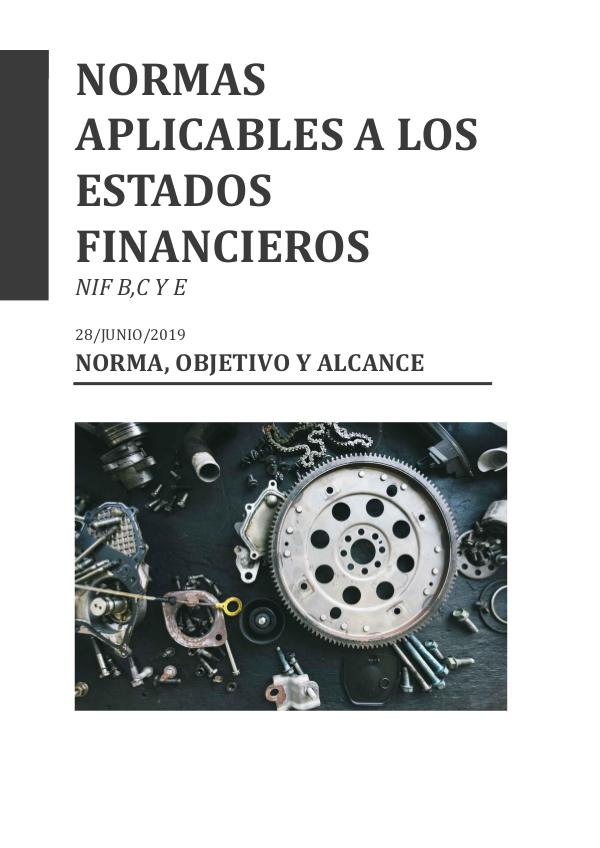 NORMAS APLICABLES  A LOS ESTADOS FINANCIEROS normas financieras def