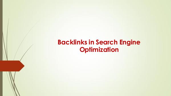 Backlinks in Search Engine Optimization