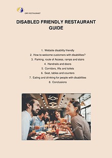 Disabled friendly restaurant guide