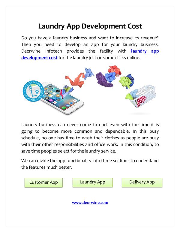 Laundry app development cost Laundry App Development Cost