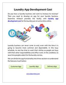 Laundry app development cost