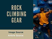 Where to Start With Rock Climbing Gear