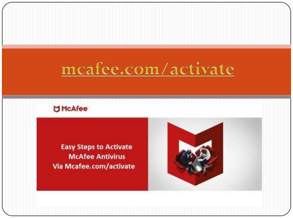 Antivirus Activation McAfee Activate - Mcafee Product Activation