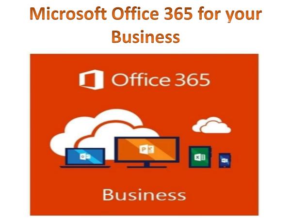 Microsoft Office 365 for your Business