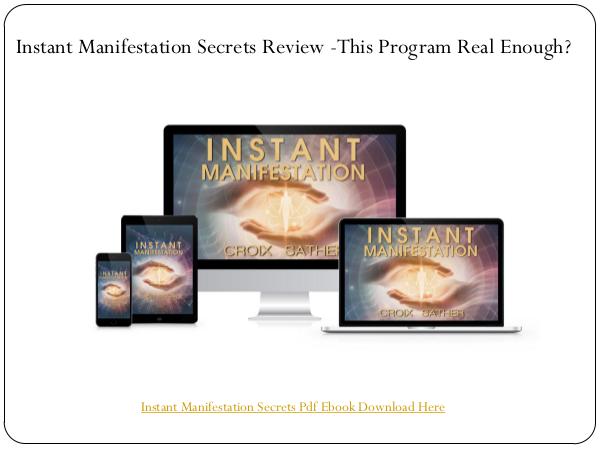 Instant Manifestation Secrets PDF Download Free Instant Manifestation Secrets PDF Ebook Download