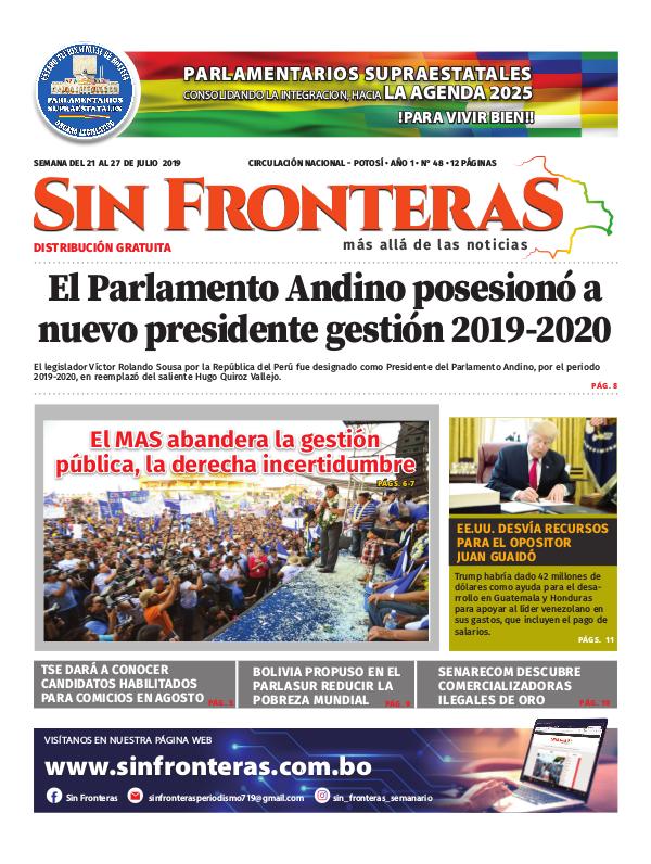 Edición N° 88 Semanario Sin Fronteras SIN FRONTERAS Nº 48
