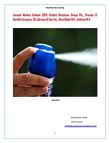 Global Aerosol Market Share by Manufacturers, Application 2019