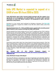 India UPS Market is expected to grow with a CAGR over 8%