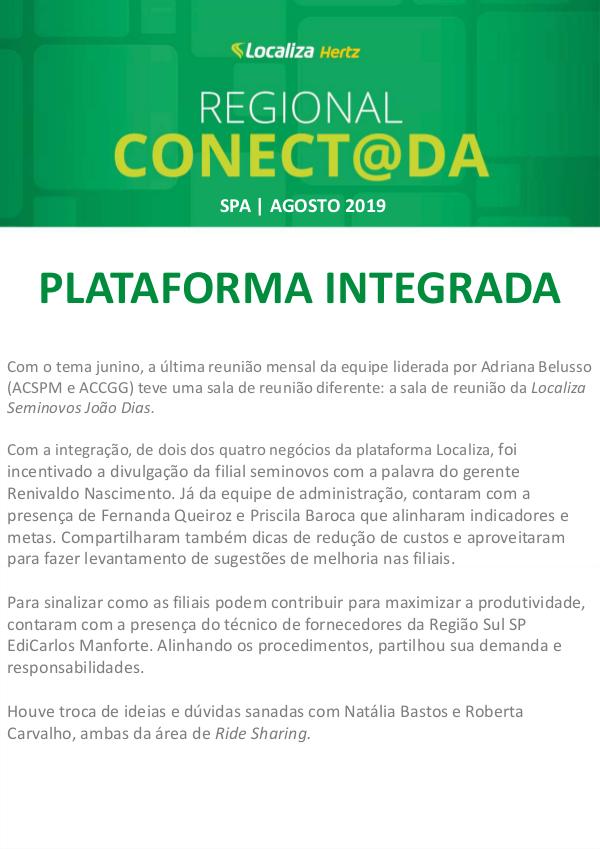Revista Regional Conect@da REVISTA REGIONAL CONECT@DA - Agosto 2019
