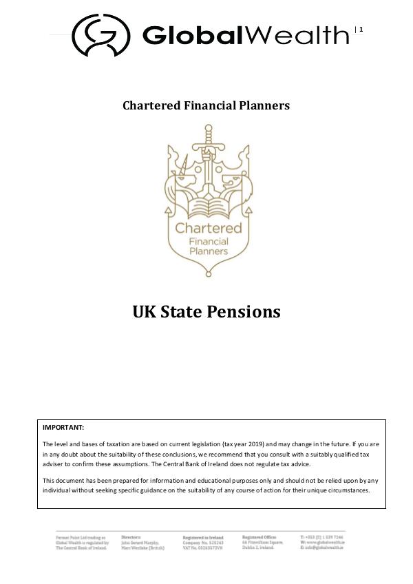 UK State Pensions