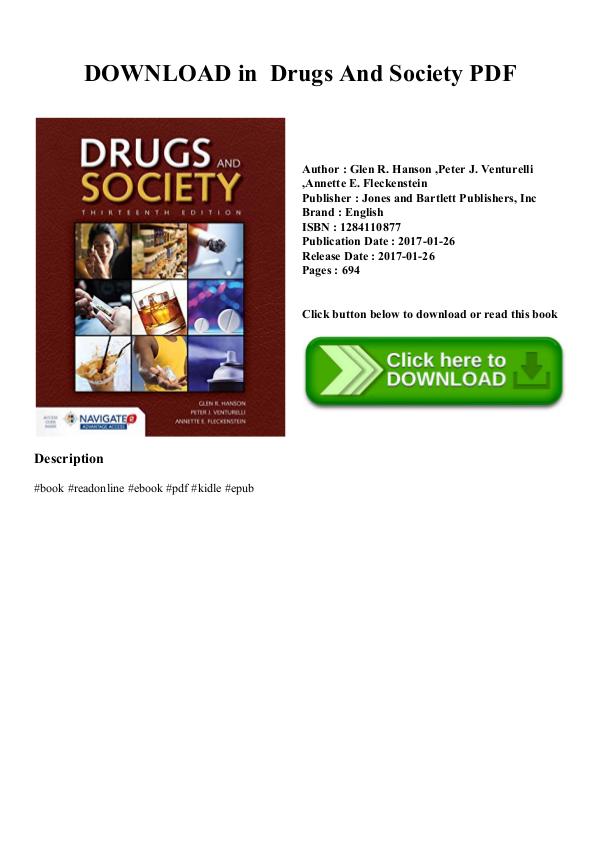 DOWNLOAD in PDF Drugs And Society PDF DOWNLOAD in PDF Drugs And Society PDF