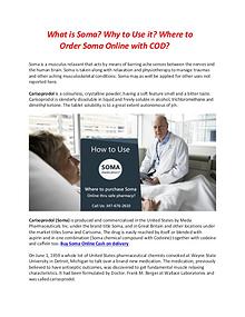 How to Use Soma medication? Where to purchase Soma Online thru safe p