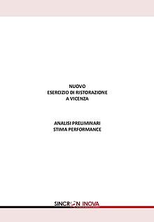 Stima Performance - Nuovo Esercizio di Ristorazione