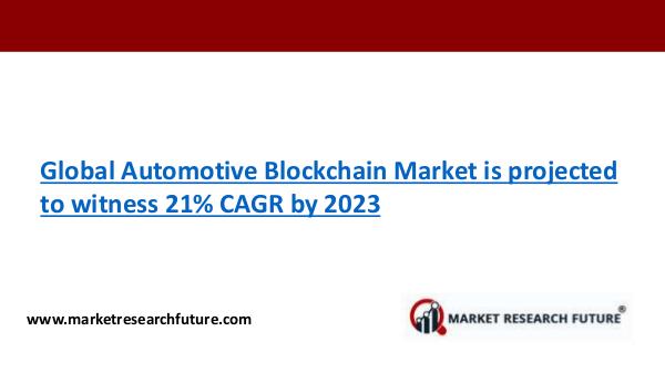 Automotive Wiper System Market Automotive Blockchain Market