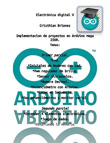 Programas y diseño Arduino.