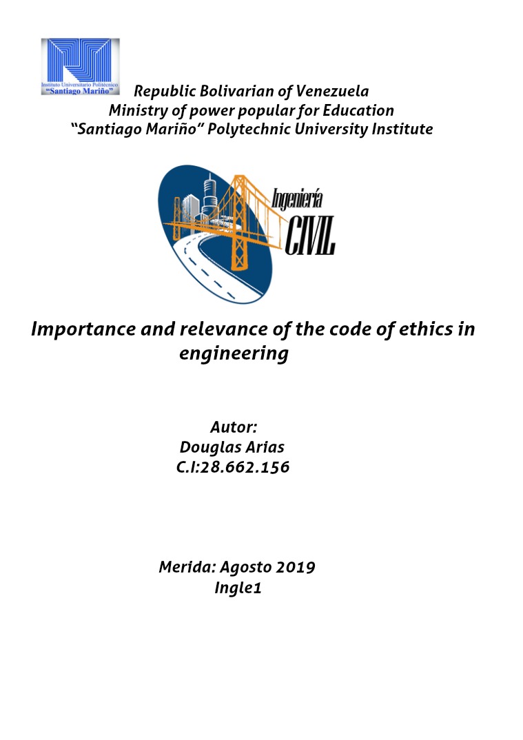 Importance and relevance of the code of ethisc in civil engineerieng Etica