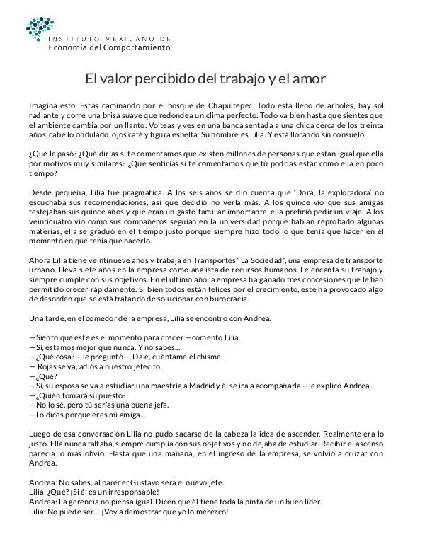 Instituto Mexicano de Economía del Comportamiento Experimento café y esquemas (1)