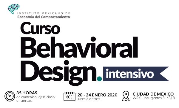 Instituto Mexicano de Economía del Comportamiento Brochure Behavioral Design CDMX Ene 20 PDF-flat