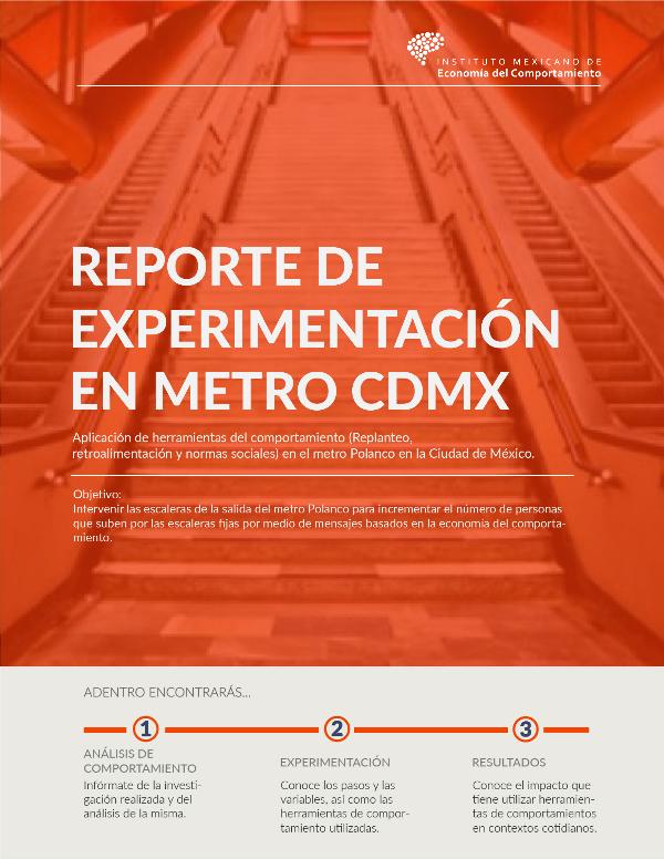 REPORTE DE EXPERIMENTACIÓN EN METRO CDMX